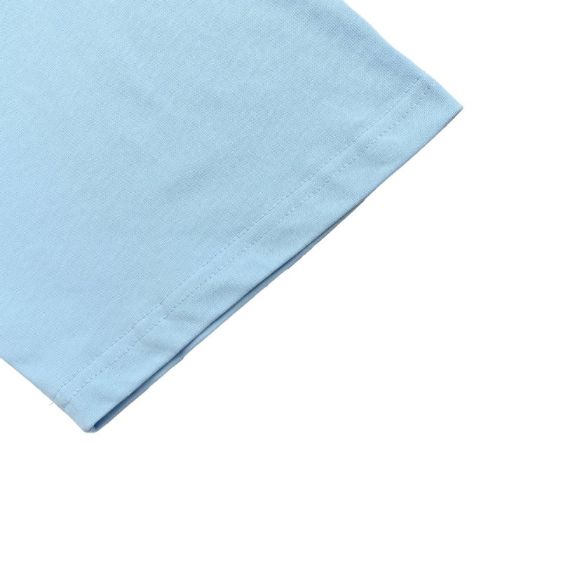 Light Blue Graphic Print Short Sleeve T-Shirt view