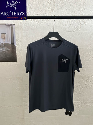 Arc'teryx Deep Space Black T-Shirt with Chest Pocket