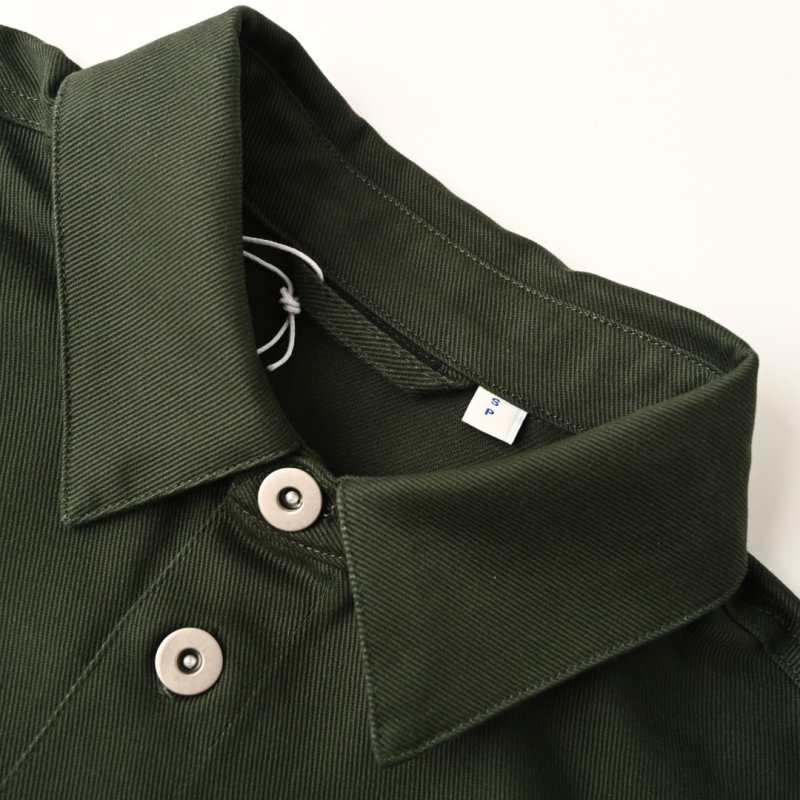 Stone Island Dark Green Denim Overshirt Jacket view