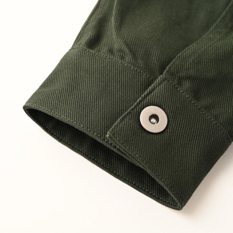 Stone Island Dark Green Denim Overshirt Jacket view