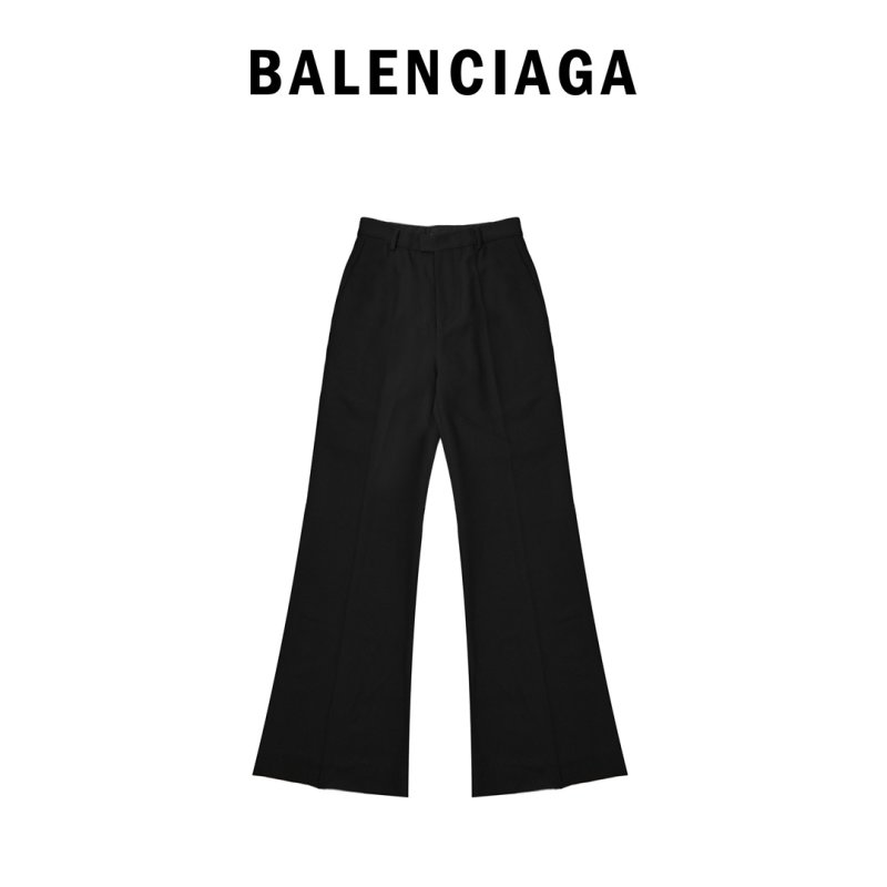 Black Flared Trousers - Premium Fit view