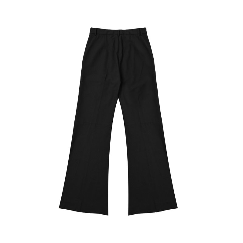 Black Flared Trousers - Premium Fit view