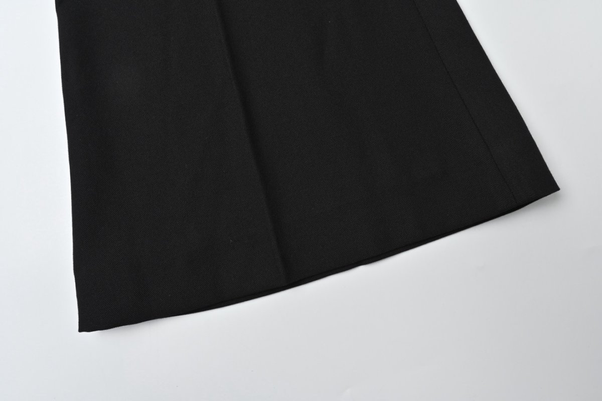 Black Flared Trousers - Premium Fit view