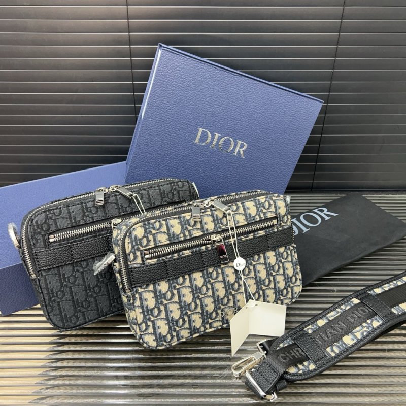 Dior Safari Messenger Bag Silver Hardware Unisex