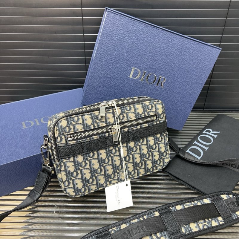 Dior Safari Messenger Bag Silver Hardware Unisex view