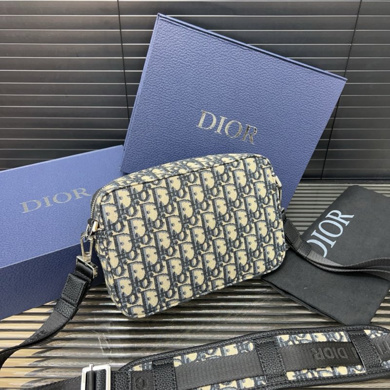 Dior Safari Messenger Bag Silver Hardware Unisex view