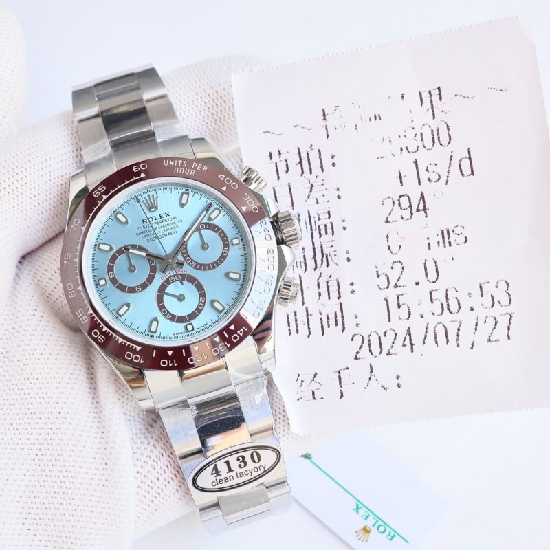 Rolex Daytona Chronograph Ice Blue Dial Steel Watch view