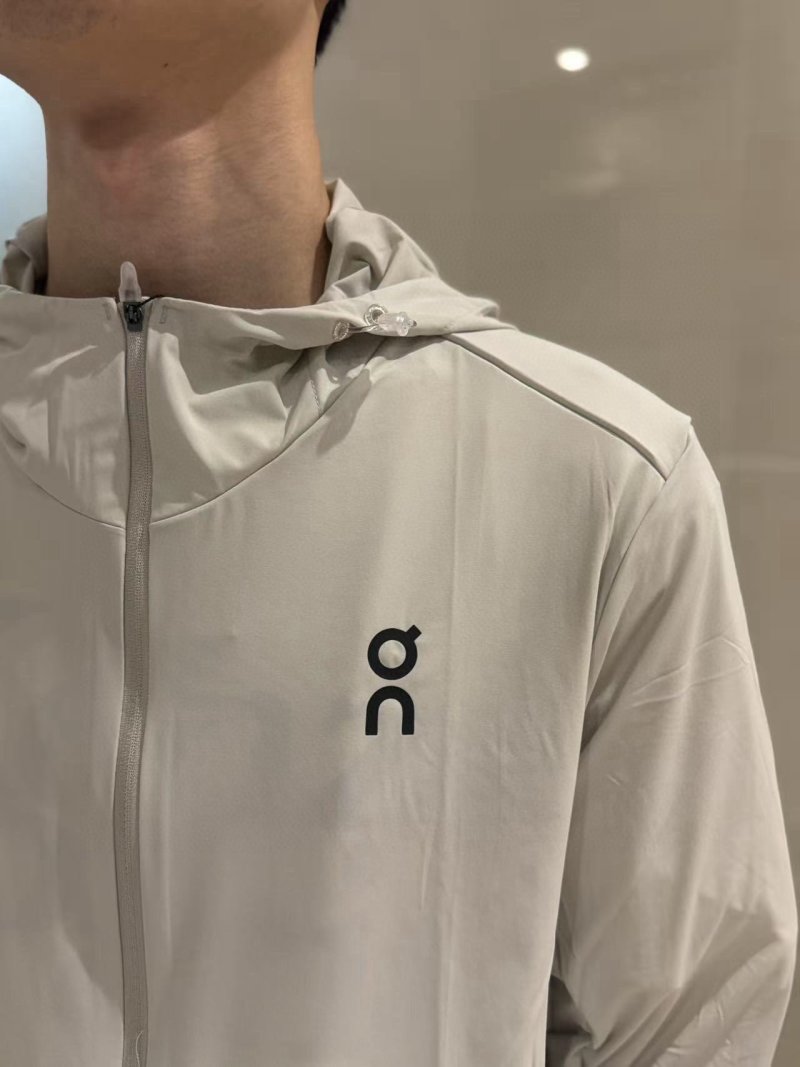 On Cream Lightweight Zip Jacket