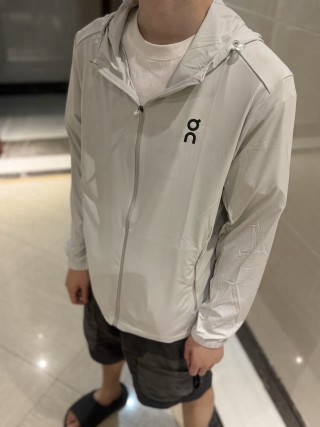 On Cream Lightweight Zip Jacket view 2