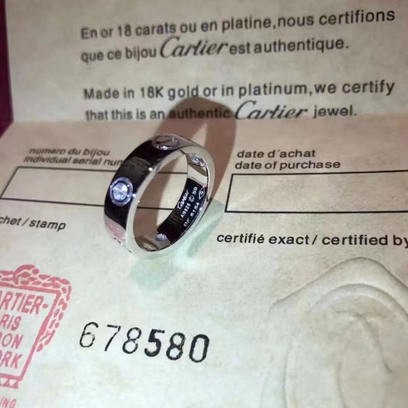 Cartier LOVE Ring Rose Gold with Diamonds - CNC Edition view