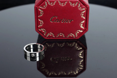Cartier LOVE Ring Rose Gold with Diamonds - CNC Edition view 6
