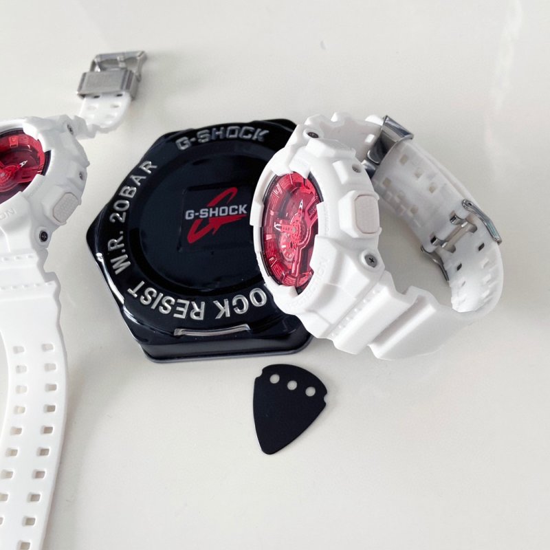 Casio G-SHOCK Dragon Series White & Red Quartz Watch GA-110DBR-7APFL view