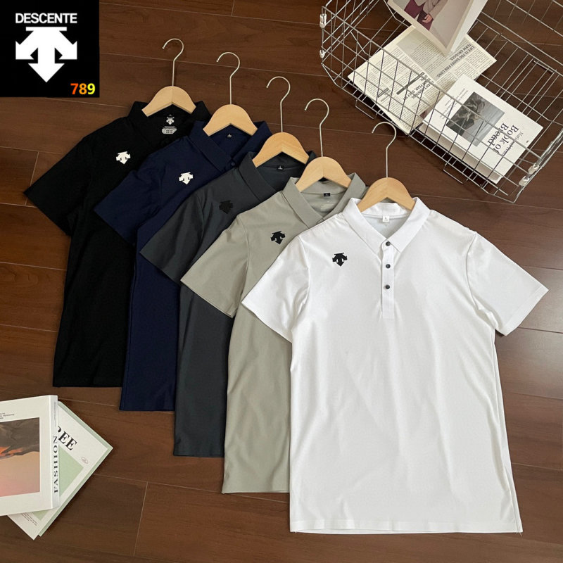 Descente 26SS Collared Polo Shirt – Black view
