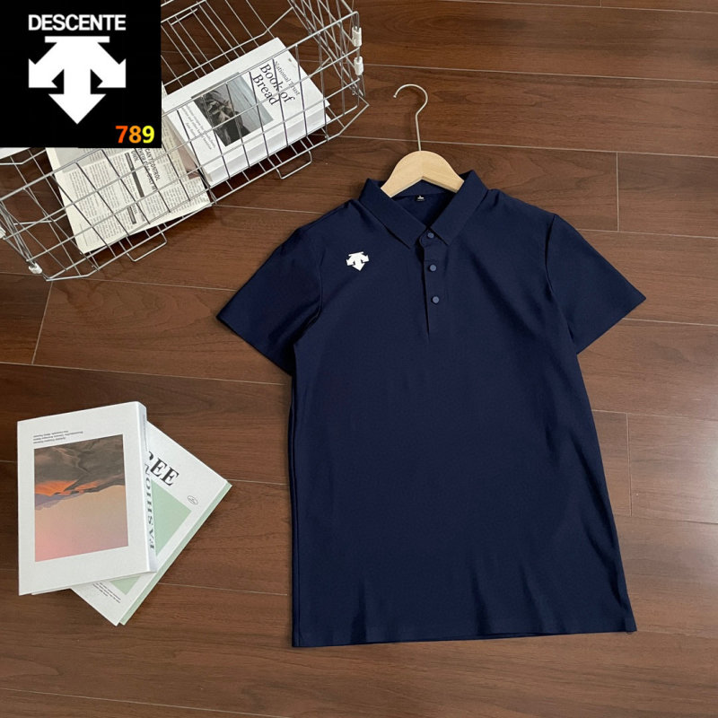 Descente 26SS Collared Polo Shirt – Black view
