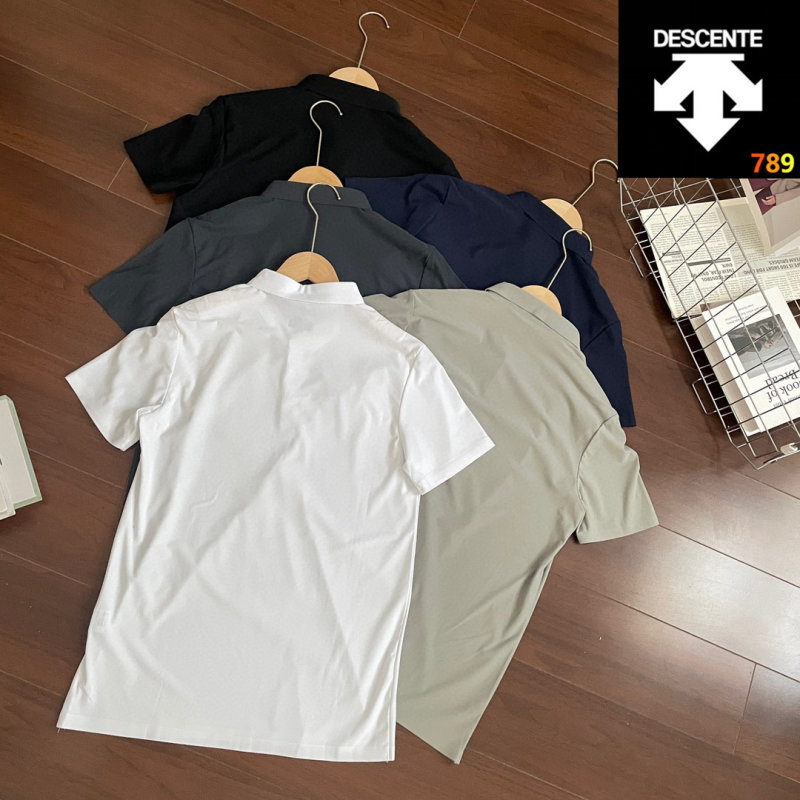Descente 26SS Collared Polo Shirt – Black view