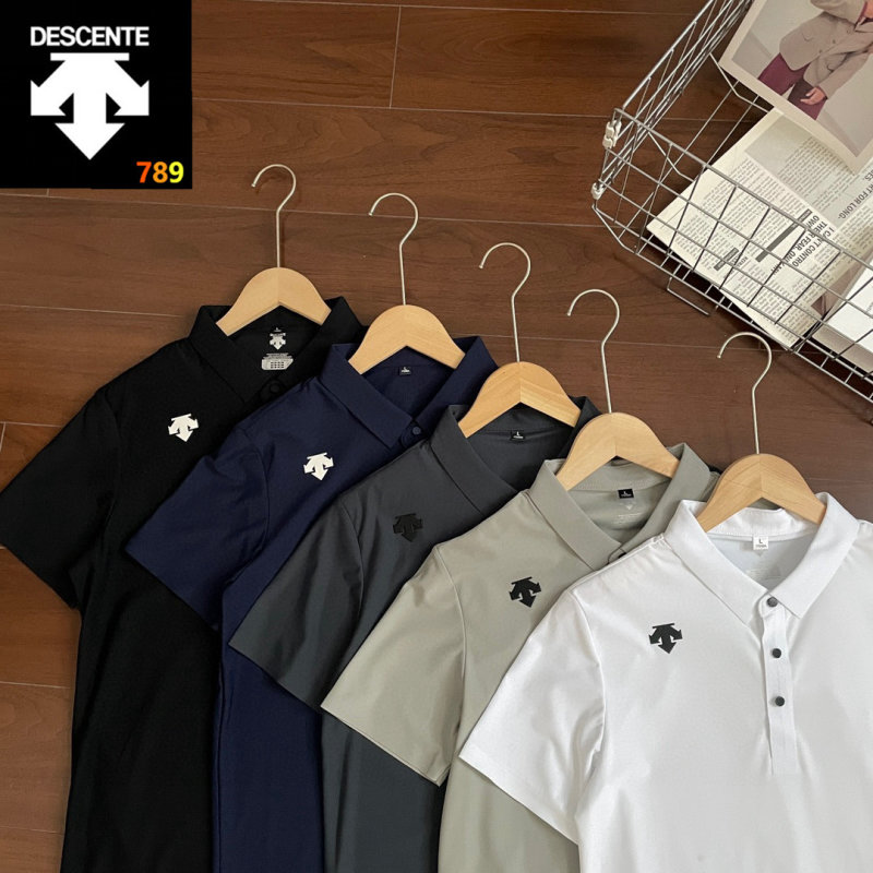 Descente 26SS Collared Polo Shirt – Black view