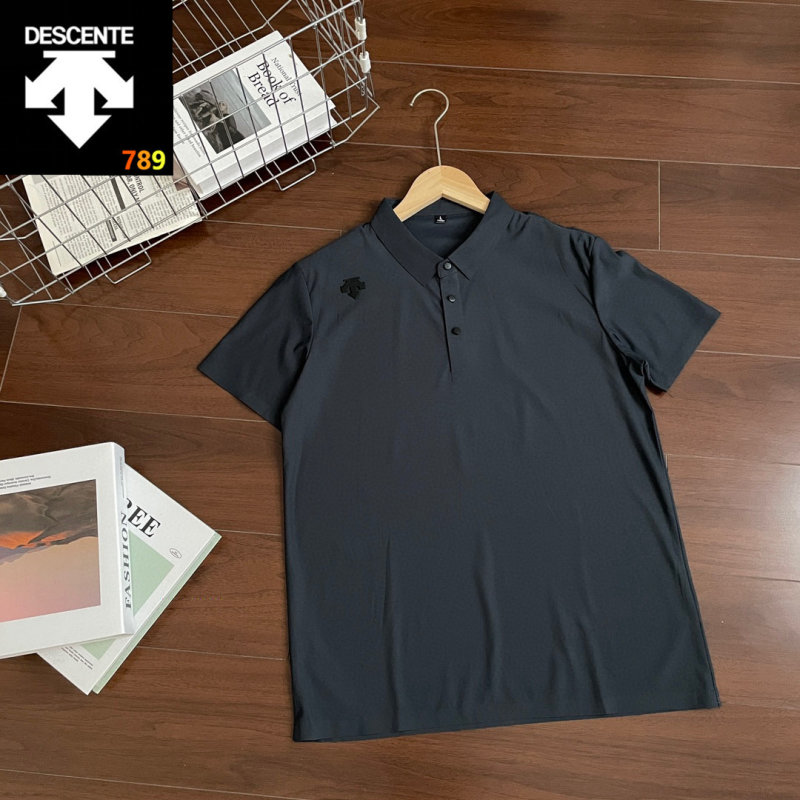 Descente 26SS Collared Polo Shirt – Black view