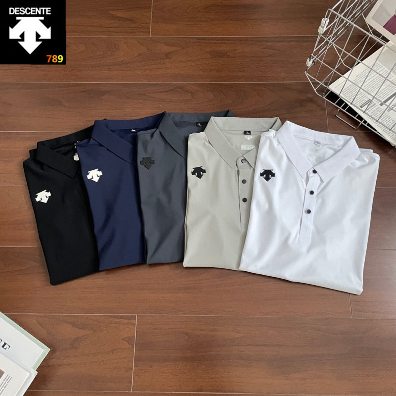 Descente 26SS Collared Polo Shirt – Black view