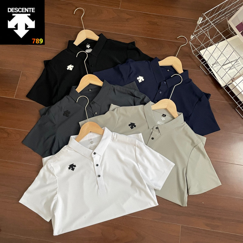 Descente 26SS Collared Polo Shirt – Black view