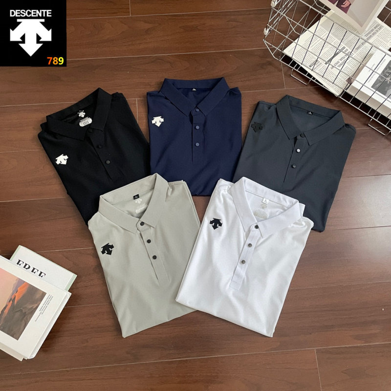 Descente 26SS Collared Polo Shirt – Black view