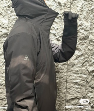 Kailas Black Puffer Jacket Women view 3