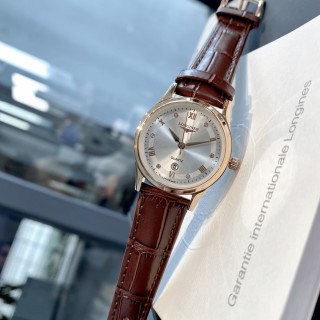 Longines Classic Roman Numeral Quartz Watch Silver view 4