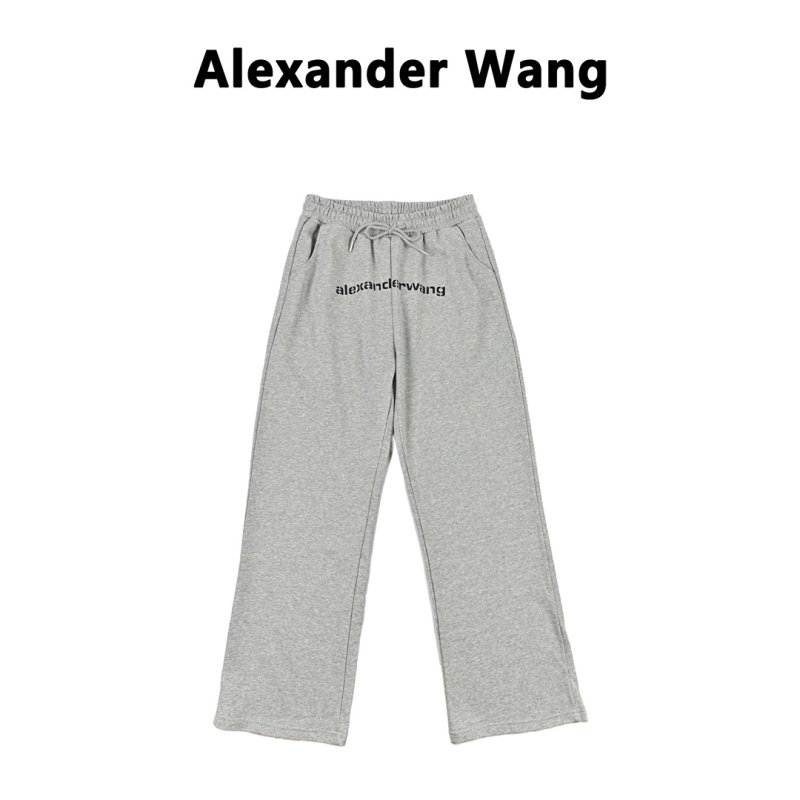 Alexander Wang Grey Logo Sweatpants view
