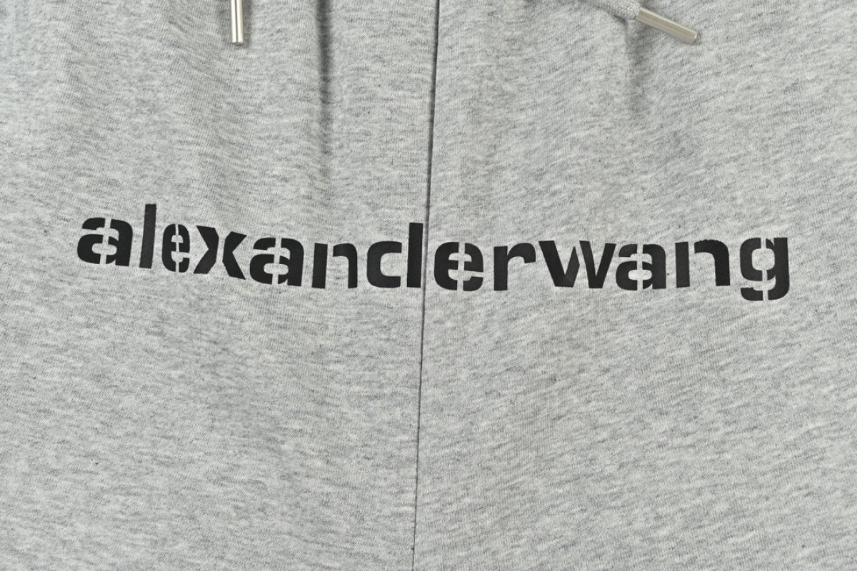Alexander Wang Grey Logo Sweatpants view