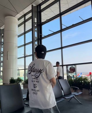 Stüssy Broxk NYC Compton Santa Ana Brooklyn Venice White T-Shirt view 3