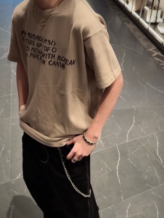 Cream Graphic Print Short Sleeve T-Shirt view 4