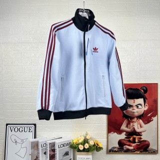 Adidas Originals Trefoil Striped Track Jacket White/Burgundy view 3