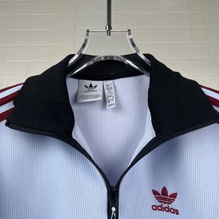 Adidas Originals Trefoil Striped Track Jacket White/Burgundy view 6