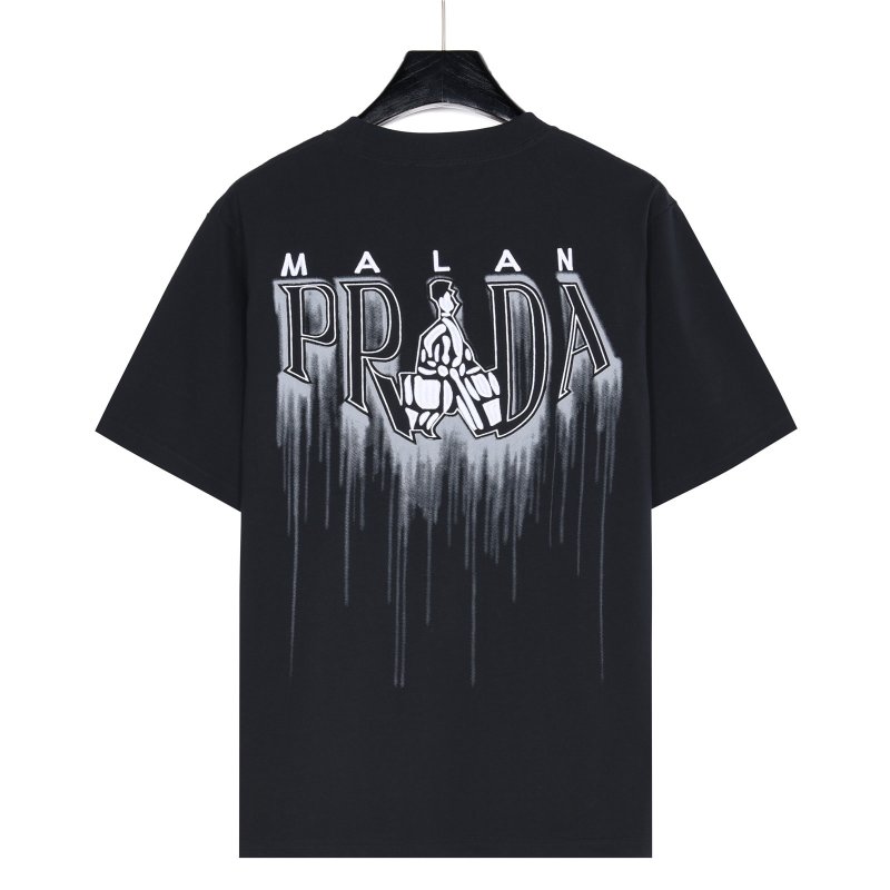 Moncler Black Logo Embroidered T-Shirt view