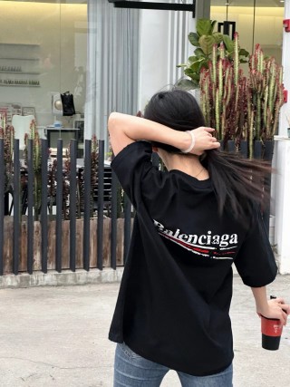 Balenciaga Black Logo Short Sleeve T-Shirt view 2