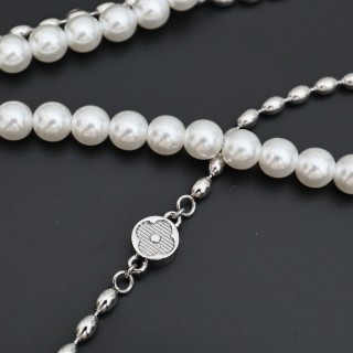 Louis Vuitton Pearls Fusion Layered Necklace Silver view 6