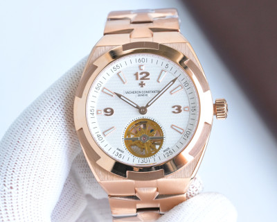 Vacheron Constantin Overseas Tourbillon Rose Gold Watch view 3