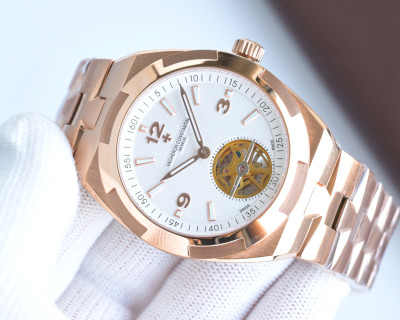 Vacheron Constantin Overseas Tourbillon Rose Gold Watch view 4