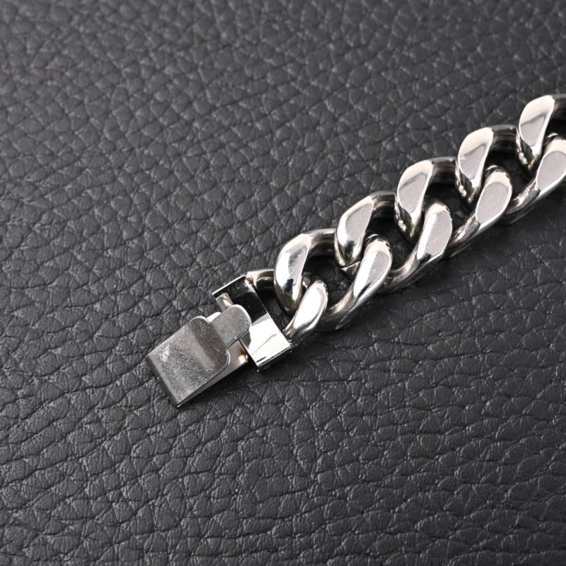 Louis Vuitton Monogram Engraved Silver-Tone Chain Bracelet view