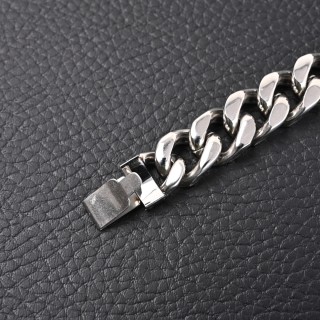 Louis Vuitton Monogram Engraved Silver-Tone Chain Bracelet view 5