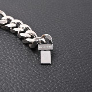 Louis Vuitton Monogram Engraved Silver-Tone Chain Bracelet view 6