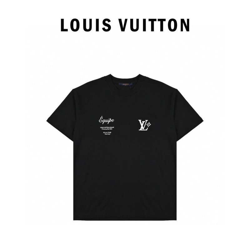 Louis Vuitton Black Logo Print Oversized T-Shirt view