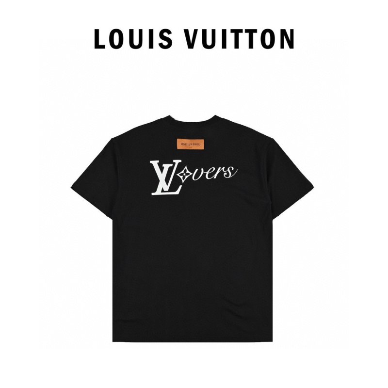 Louis Vuitton Black Logo Print Oversized T-Shirt view