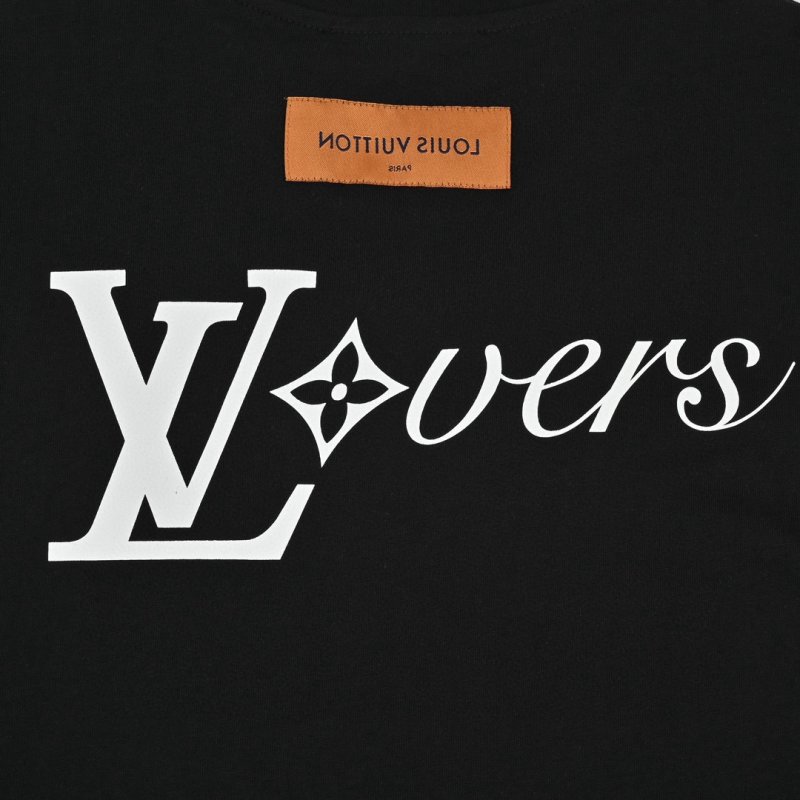 Louis Vuitton Black Logo Print Oversized T-Shirt view