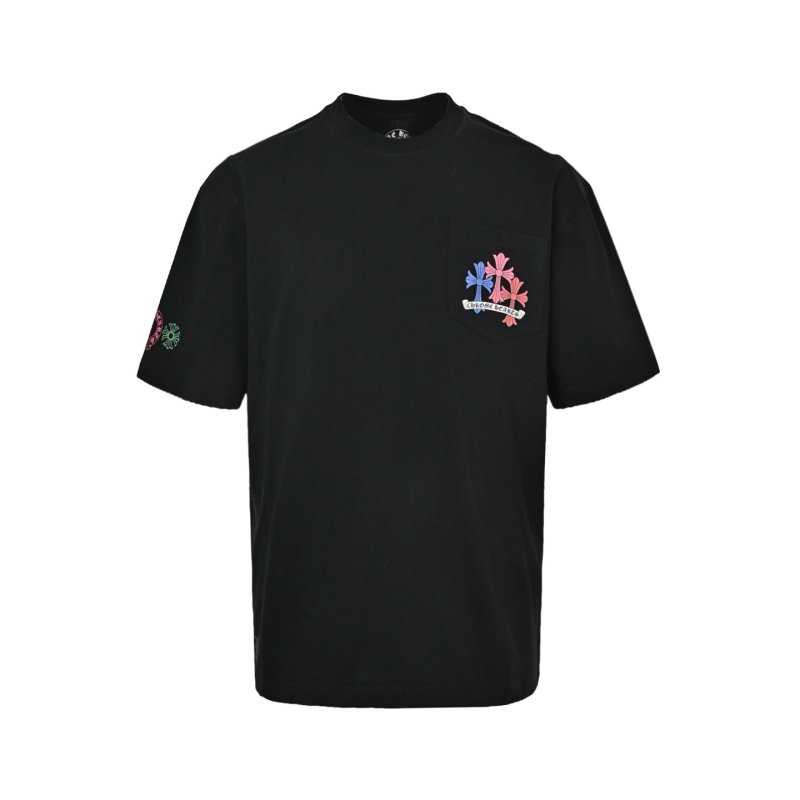 Chrome Hearts Colorful Cross Black T-Shirt view