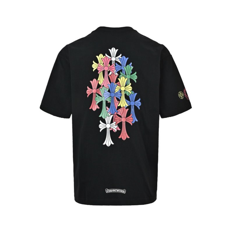 Chrome Hearts Colorful Cross Black T-Shirt view