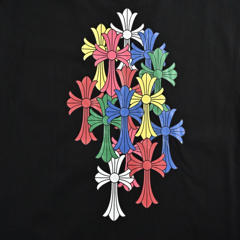 Chrome Hearts Colorful Cross Black T-Shirt view