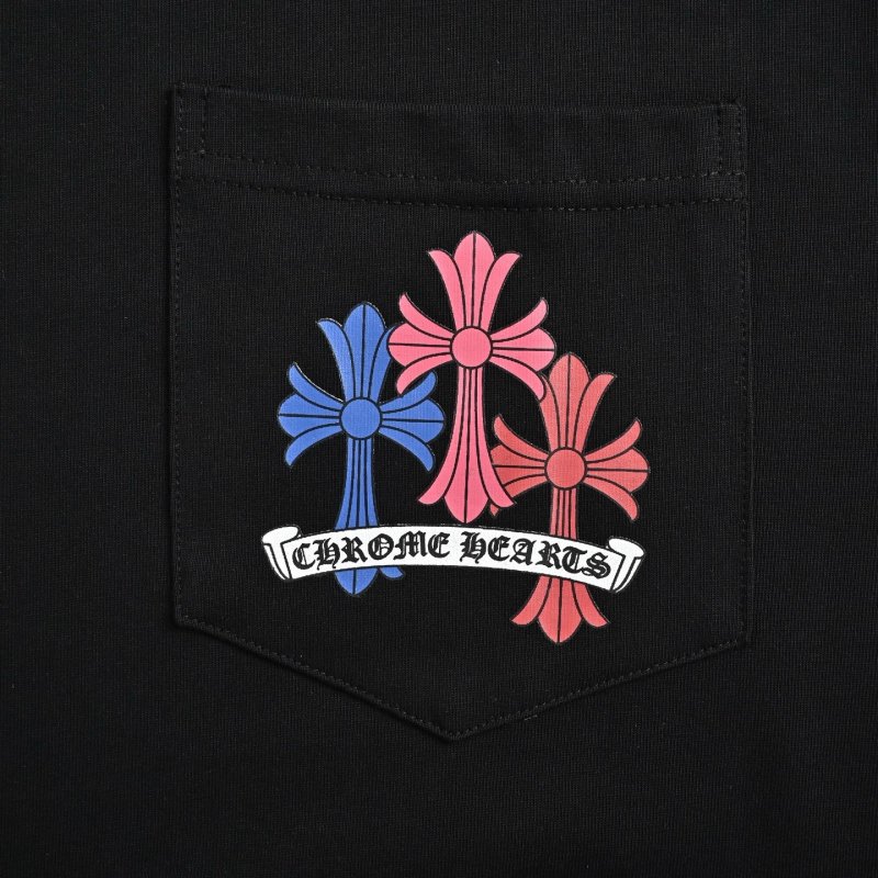 Chrome Hearts Colorful Cross Black T-Shirt view