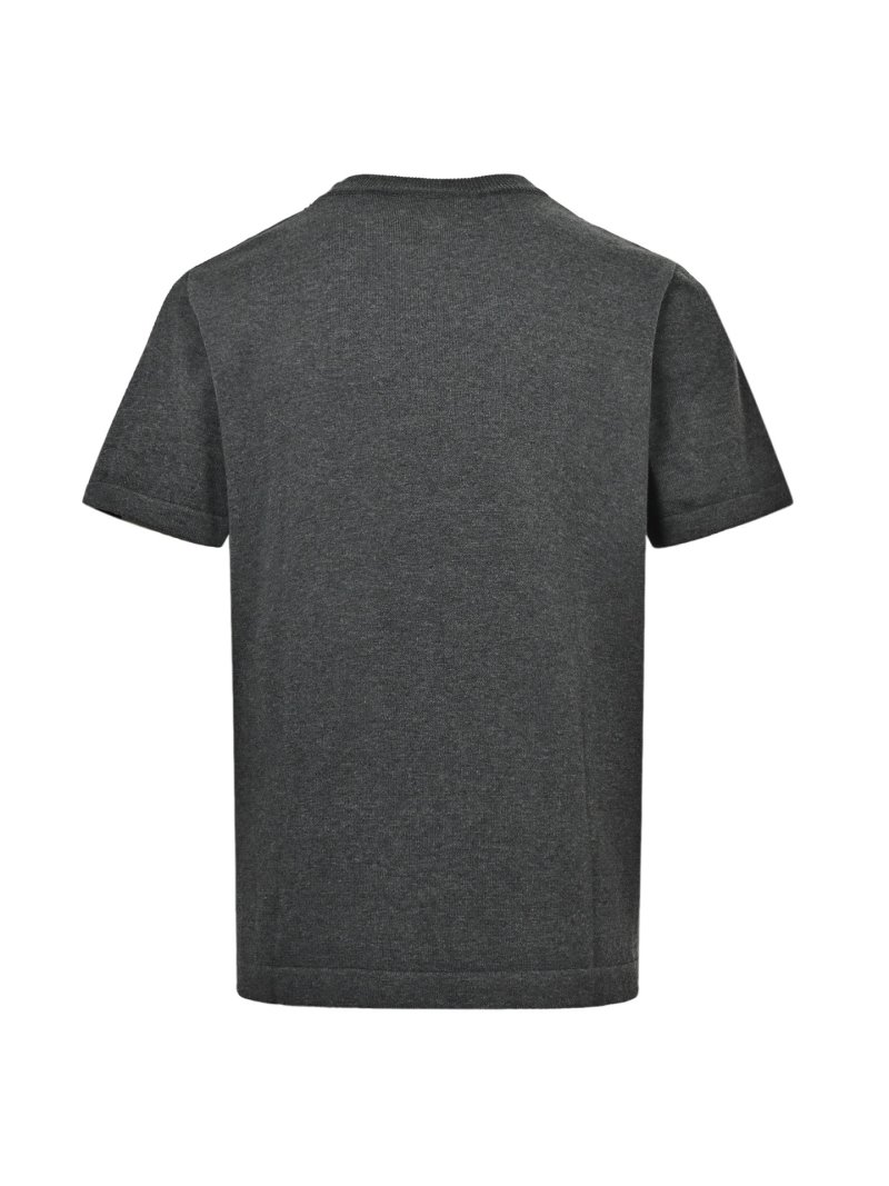 Gucci Black Crew Neck T-Shirt with Collar Logo view