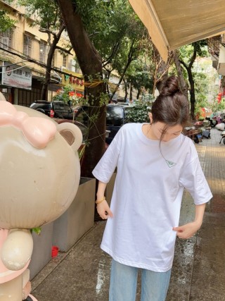 Prada White Logo T-Shirt view 2