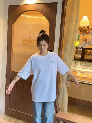 Prada White Logo T-Shirt view 6